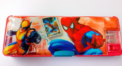 Mukesh Art & Stationery Spiderman Multi-functional Geometry box for Boys/Inbuilt flexible torch for Girls/Two side open/double sharpener Geometry Box(Multicolor)
Mukesh Art & Stationery Spiderman Multi-functional Geometry box for Boys/Inbuilt flexible torch for Girls/Two side open/double sharpener Geometry Box(Multicolor)