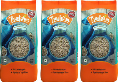 Truefarm Organic Wholegrains Barley(750 g, Pack of 3)