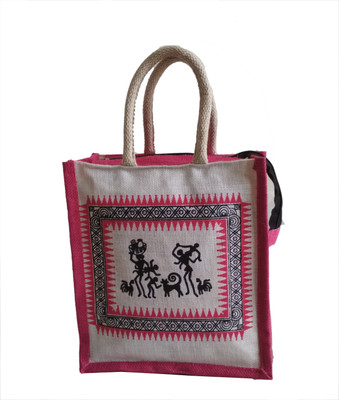 HideCrusH Hand-held Bag(Maroon, White)