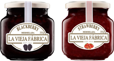 La Vieja Fabrica Strawberry Jam and Blackberry Jam (Each 350gm)-Combo Pack 700 g(Pack of 2)
La Vieja Fabrica Strawberry Jam and Blackberry Jam (Each 350gm)-Combo Pack 700 g(Pack of 2)