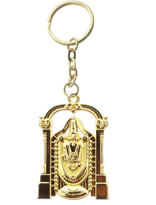 Confident metal Golden BHALAJI God Key Chain(Gold)