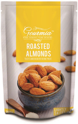 Gourmia Roasted Almonds Lightly Salted Almonds(200 g, Pouch)