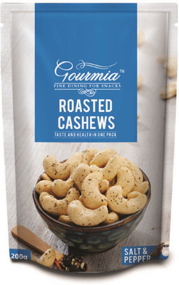 Gourmia Roasted Cashews Salt & Pepper Cashews(200 g, Pouch)