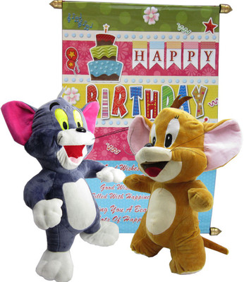 Gift Decor Shop Tom Jerry Soft Toy (Multi, 46 cm) with free Happy Birthday Scroll Greeting Card for kids - 46 cm(Multicolor)
Gift Decor Shop Tom Jerry Soft Toy (Multi, 46 cm) with free Happy Birthday Scroll Greeting Card for kids - 46 cm(Multicolor)