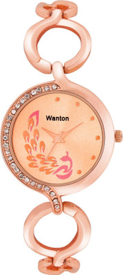 WANTON K-31 rose gold peacock diamond studded stylish bracelet fashion women watch Watch - For Women
WANTON K-31 rose gold peacock diamond studded stylish bracelet fashion women watch Watch - For Women