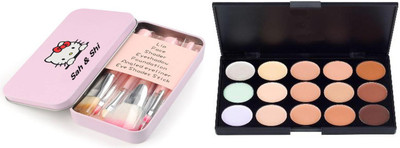 Sah&Shi Professional Makeup Brushes Set of 7 with Professional Concealer Palette(Set of 2)
Sah&Shi Professional Makeup Brushes Set of 7 with Professional Concealer Palette(Set of 2)