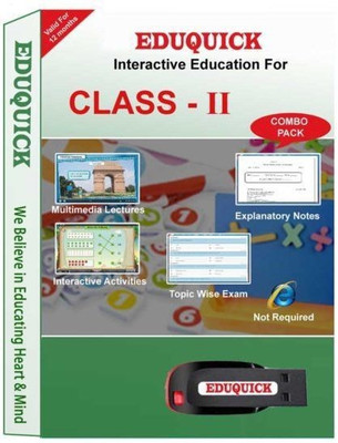EduQuick CLASS 2nd| ALL SUBJECT COMBO PACK| CBSE(PEN DRIVE)