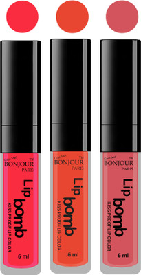 Bonjour Paris Long lasting velvet matte lipstick(peach, brick orange, wild blush, 18 g)
Bonjour Paris Long lasting velvet matte lipstick(peach, brick orange, wild blush, 18 g)