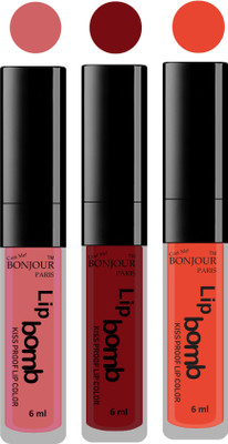 Bonjour Paris Long lasting velvet matte lipstick(nude, brown, brick orange, 18 g)
Bonjour Paris Long lasting velvet matte lipstick(nude, brown, brick orange, 18 g)