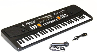 Toyshine 61 Keys Piano with DC Output, Mobile Charging, USB and Microphone Included, Black(Multicolor)
Toyshine 61 Keys Piano with DC Output, Mobile Charging, USB and Microphone Included, Black(Multicolor)