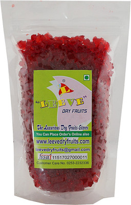 Leeve Dry fruits Red Tutti Fruiti Cherries(400 g, Pouch)
