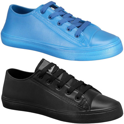 Pexlo Pack of 2 Casual Shoes Sneakers For Men(Blue, Black, Black & blue