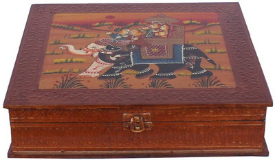 Apkamart Handicraft Accessory Box - 6 Inch - Wooden Multi Utility Box for Table Decor and Gifts Makeup and Jewellery Vanity Box(Multicolor)
Apkamart Handicraft Accessory Box - 6 Inch - Wooden Multi Utility Box for Table Decor and Gifts Makeup and Jewellery Vanity Box(Multicolor)