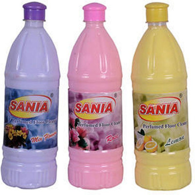 Sania Rose, Lavender, Lemon Fragnance Floor Cleaner, 3ltr Rose, Lavender, Lemon(3 L, Pack of 3)