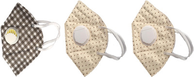 Vritraz N95 PM 2.5 Anti-Pollution Activated Carbon Face Mask with Breathing Valve (Check,Cream,Cream,Pack of 3) Mask
Vritraz N95 PM 2.5 Anti-Pollution Activated Carbon Face Mask with Breathing Valve (Check,Cream,Cream,Pack of 3) Mask