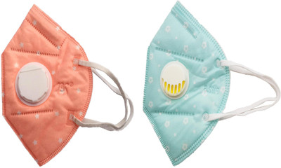 Vritraz N95 PM 2.5 Anti-Pollution Activated Carbon Face Mask with Breathing Valve (Pink,Turq,Pack of 2) Mask
Vritraz N95 PM 2.5 Anti-Pollution Activated Carbon Face Mask with Breathing Valve (Pink,Turq,Pack of 2) Mask