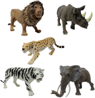 Tootpado Lion Leapord Rhinoceros Tiger Elephant Animal Toy Figure - Pack of 5 (CTNG27) - Big Realistically Detailed(Multicolor)
Tootpado Lion Leapord Rhinoceros Tiger Elephant Animal Toy Figure - Pack of 5 (CTNG27) - Big Realistically Detailed(Multicolor)