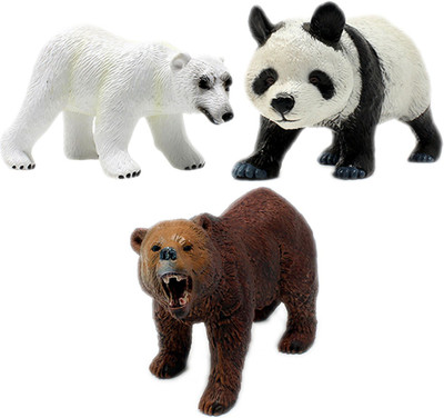 Tootpado Polar Bear Panda Grizzly Bear Animal Toy Figure - Pack of 3 (CTNG20) - Big Realistically Detailed(Multicolor)
Tootpado Polar Bear Panda Grizzly Bear Animal Toy Figure - Pack of 3 (CTNG20) - Big Realistically Detailed(Multicolor)