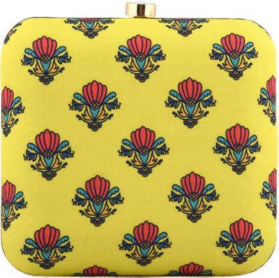 Corel street Casual Yellow Clutch