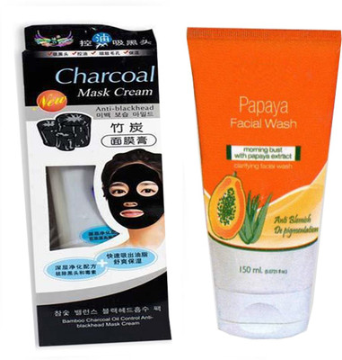 LUV-LI ANTI BLEMISH PIGMENTATION TREATMENT 1 PAPAYA FACE WASH, 1 CHARCOAL MASK(Set of 2)
LUV-LI ANTI BLEMISH PIGMENTATION TREATMENT 1 PAPAYA FACE WASH, 1 CHARCOAL MASK(Set of 2)