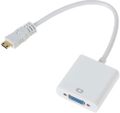 LipiWorld Mini HDMI Male to VGA Female Video Converter HDMI Adapter(Compatible with HDTV, White)
LipiWorld Mini HDMI Male to VGA Female Video Converter HDMI Adapter(Compatible with HDTV, White)