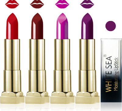 white sea cosmetics makeup velvet glossy lipstick enriched with vitamin E fashion color combo set of 4(d purple coffee brown violet red)
white sea cosmetics makeup velvet glossy lipstick enriched with vitamin E fashion color combo set of 4(d purple coffee brown violet red)
