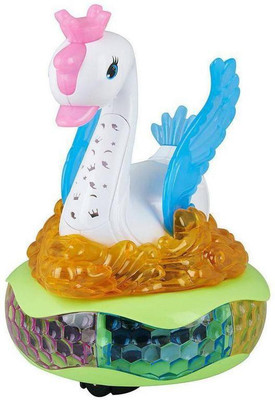 J K INTERNATIONAL Multicolor Dazzle and Dance Playmate Swan(Multicolor)