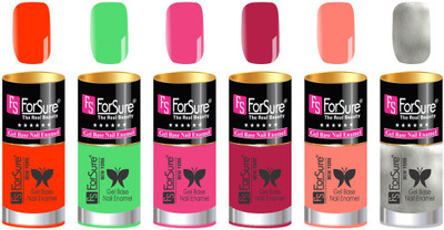 FORSURE matte finish Color Show Party Girl Nail Paint, Gel base Nail Enamel Multicolor36(Pack of 6)
FORSURE matte finish Color Show Party Girl Nail Paint, Gel base Nail Enamel Multicolor36(Pack of 6)