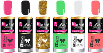 FORSURE matte finish Color Show Party Girl Nail Paint, Gel base Nail Enamel Multicolor28(Pack of 6)
FORSURE matte finish Color Show Party Girl Nail Paint, Gel base Nail Enamel Multicolor28(Pack of 6)
