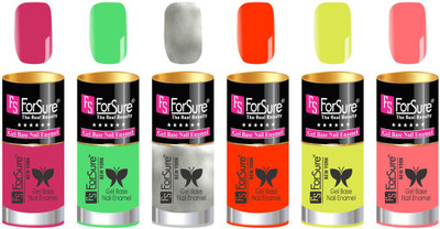 FORSURE matte finish Color Show Party Girl Nail Paint, Gel base Nail Enamel Multicolor40(Pack of 6)
FORSURE matte finish Color Show Party Girl Nail Paint, Gel base Nail Enamel Multicolor40(Pack of 6)