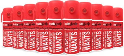 Healthgenie Self Defence, Protection & Safety Pepper Spray For Men & Women, Upto 10 Feet Range, 55ml/35 Gms Of Dispensable (Pack Of 10) Pepper Stream Spray
Healthgenie Self Defence, Protection & Safety Pepper Spray For Men & Women, Upto 10 Feet Range, 55ml/35 Gms Of Dispensable (Pack Of 10) Pepper Stream Spray