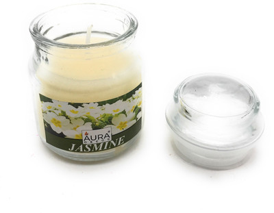 AuraDecor Jasmine Fragrance Cookie Jar Candle(60 g)