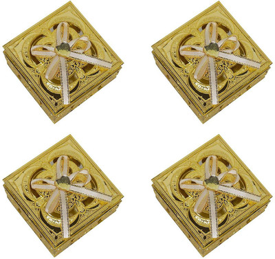 Prime Decorative Sweet Boxes, Dry Fruit Box, Jewellery Box for Earrings, Storage Box for Travel Use, Golden, Set Of 4 (golden) multipurpose Vanity Box(golden)
Prime Decorative Sweet Boxes, Dry Fruit Box, Jewellery Box for Earrings, Storage Box for Travel Use, Golden, Set Of 4 (golden) multipurpose Vanity Box(golden)