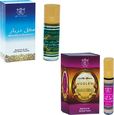 FRAGCARE ATTAR MUGHAL DARBAR,SHAAN-E-FIRDAUS Each 8 ml (Set of 2 ) Floral Attar(Floral)
FRAGCARE ATTAR MUGHAL DARBAR,SHAAN-E-FIRDAUS Each 8 ml (Set of 2 ) Floral Attar(Floral)