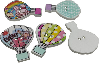Aumni Crafts Wooden Buttons For Craft Scrapbook & Sewing 30x22x2mm Parachute Multi-Color (Pack of 40 pieces) Wooden Buttons(Pack of 40)
Aumni Crafts Wooden Buttons For Craft Scrapbook & Sewing 30x22x2mm Parachute Multi-Color (Pack of 40 pieces) Wooden Buttons(Pack of 40)