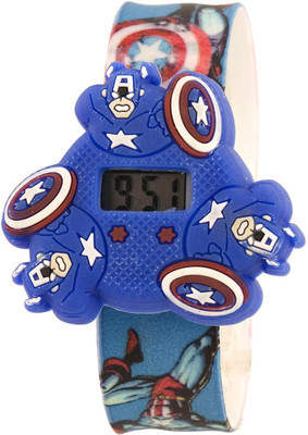 RVOLD Captain America Fidget Spinner Dial Slap Snap On Digital Watch for Kids Boys and Girls Best Birthday Gift Watch for Kids - Blue Watch - For Boys
RVOLD Captain America Fidget Spinner Dial Slap Snap On Digital Watch for Kids Boys and Girls Best Birthday Gift Watch for Kids - Blue Watch - For Boys