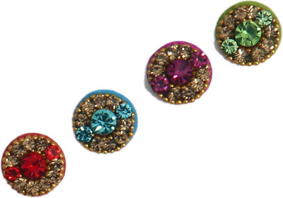 Sunaina New Love Collection Medium Round FOREHEAD Multicolor Bindis(FANCY BINDI)