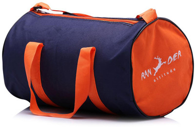 Randier RDB002-ORANGE-BLUE Travel Duffel Bag(Orange, Blue), Blue;orange