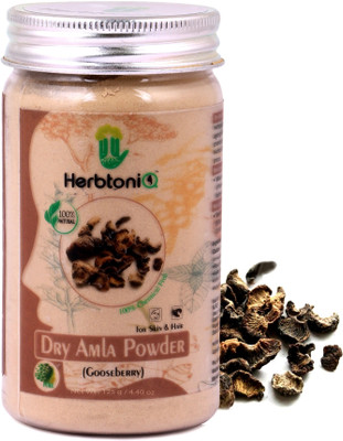HerbtoniQ 100% Natural Dry Amla Powder For Hair Pack And Face Pack (Gooseberry)(125 g)