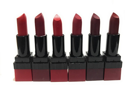 Kiss Beauty Matte Long lasting Lipstick(Set Of-6)(Multicolour)