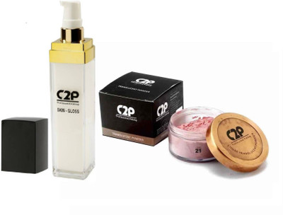 C2P Professional Make-Up Loose Translucent Powder 21 & Skin Gloss Combo(Pack of 2)
C2P Professional Make-Up Loose Translucent Powder 21 & Skin Gloss Combo(Pack of 2)