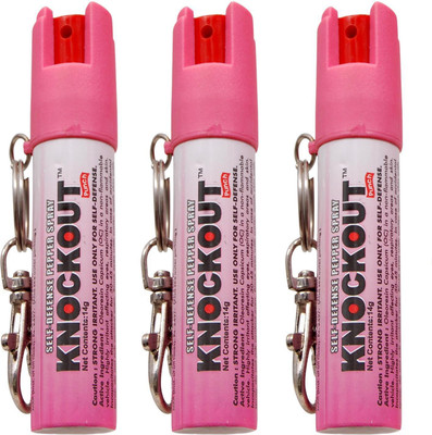 Knockout Punch Super Strong Self Defense Pepper Spray With Safety Lock & Key Ring (Pack of 3), For Self Defense Pepper Stream Spray
Knockout Punch Super Strong Self Defense Pepper Spray With Safety Lock & Key Ring (Pack of 3), For Self Defense Pepper Stream Spray
