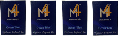 M4 Mevus Ocean Blue Beauty Soap Pack of 4 (Mevus-011)(400 g, Pack of 4)