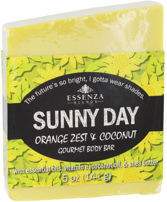 Essenza Gourmet Body Bar Soap Sunny Day Orange Zest & Coconut(142 g)