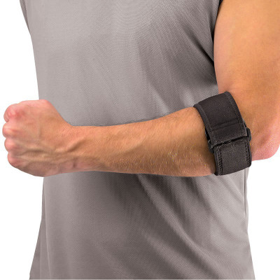 G.M.S Rehabilitation Tennis Elbow Support Elbow Support (XL, Grey)