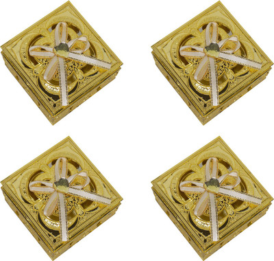 Majik Decorative Sweet Boxes, Dry Fruit Box, Jewellery Box for Earrings, Storage Box for Travel Use, Golden, Set Of 4 multipurpose Vanity Box(golden)
Majik Decorative Sweet Boxes, Dry Fruit Box, Jewellery Box for Earrings, Storage Box for Travel Use, Golden, Set Of 4 multipurpose Vanity Box(golden)