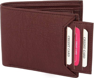 iBex Men Brown Artificial Leather Wallet(5 Card Slots)