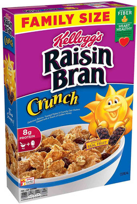 Kellogg's Raisin Bran Crunch Original Breakfast Cereal - 703g (24.8oz)(703 g, Pouch)
Kellogg's Raisin Bran Crunch Original Breakfast Cereal - 703g (24.8oz)(703 g, Pouch)