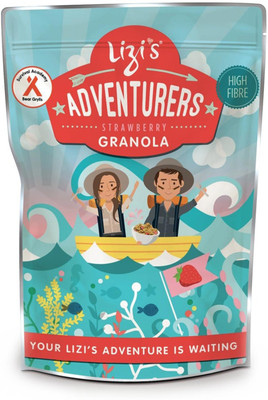 Lizis Adventurers Strawberry Granola - 400g(400 g, Pouch)