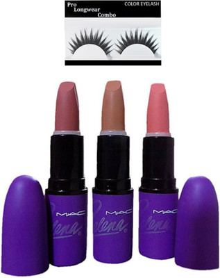Pro longwear combo Eyelashes With Selena Matte Finish Longlasting Lipstick (set of 3)(Set of 4)
Pro longwear combo Eyelashes With Selena Matte Finish Longlasting Lipstick (set of 3)(Set of 4)